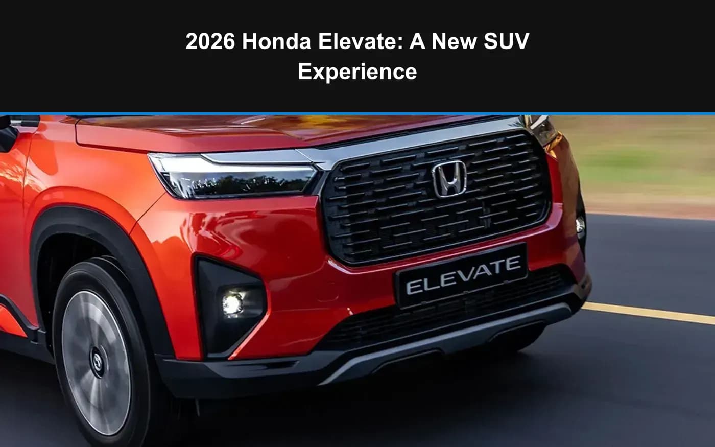 2026 Honda Elevate: A New SUV Experience