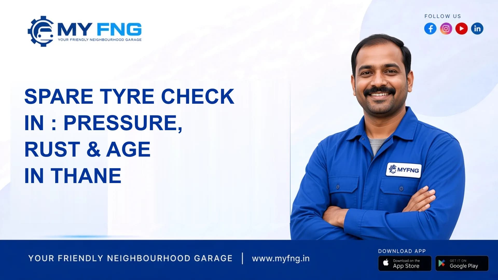 Spare Tyre Check in : Pressure, Rust & Age in Thane