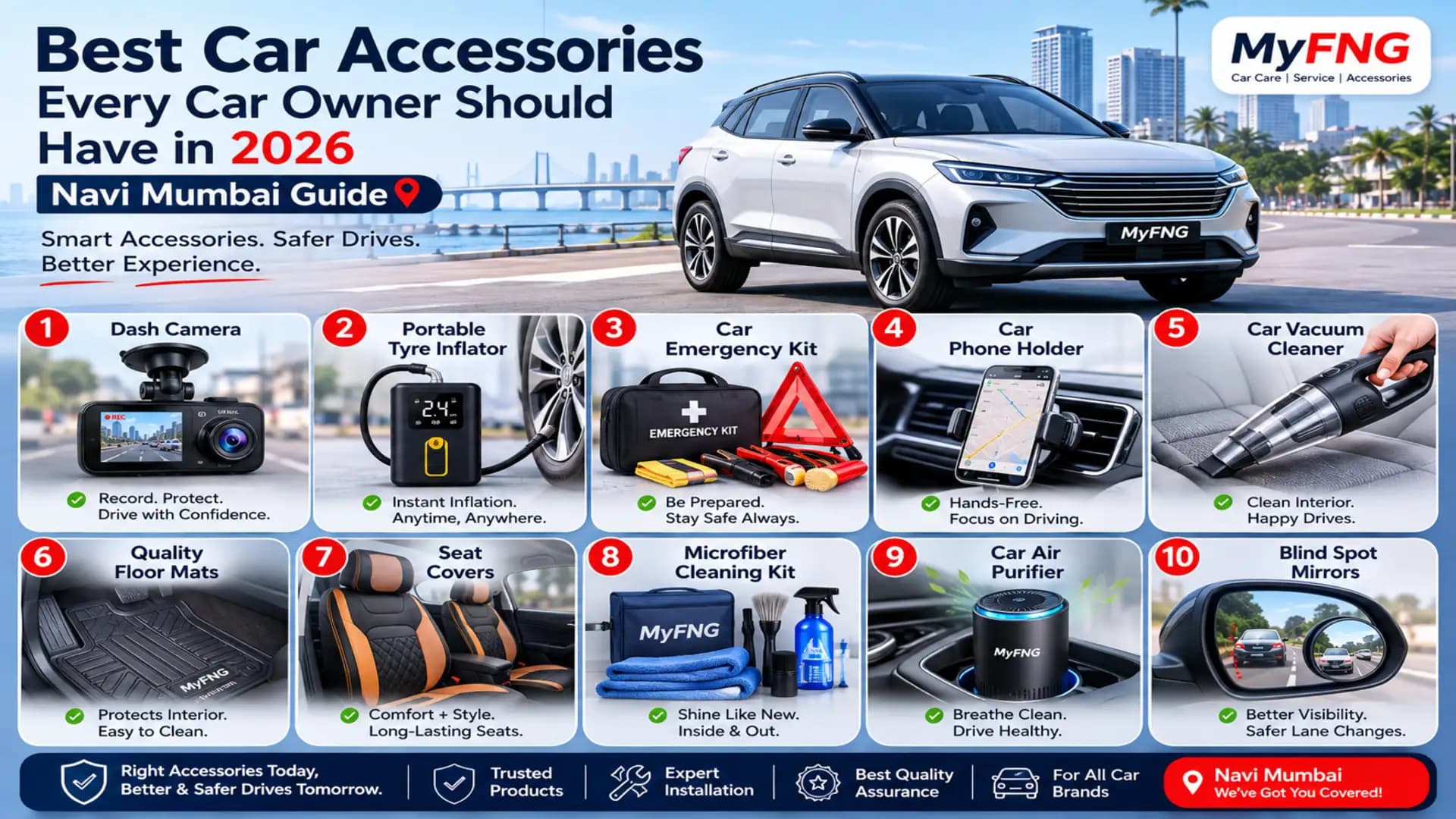 Best Car Accessories Every Car Owner Should Have in 2026 | Navi Mumbai Guide