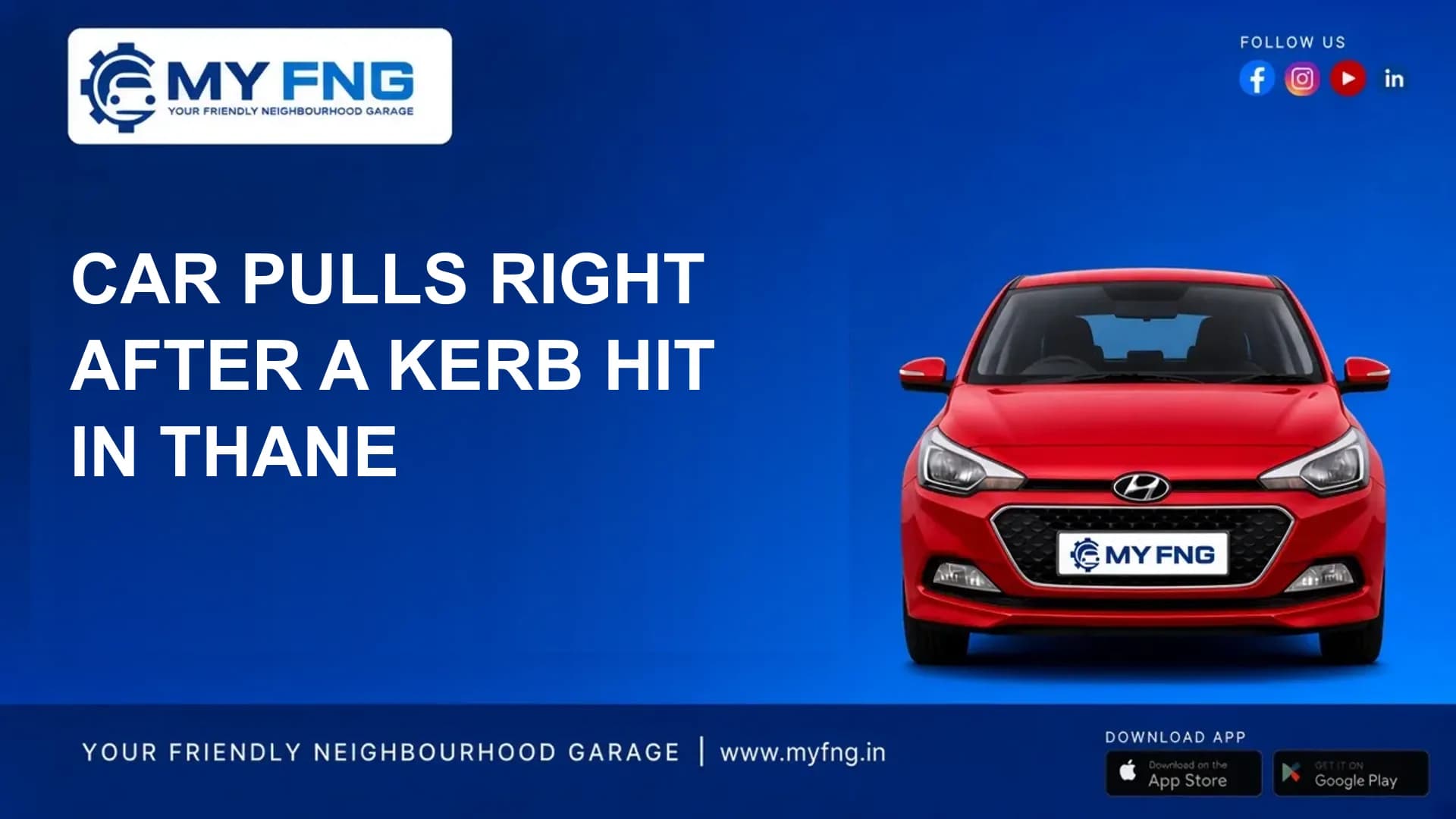 Car Pulls Right After a Kerb Hit in Thane