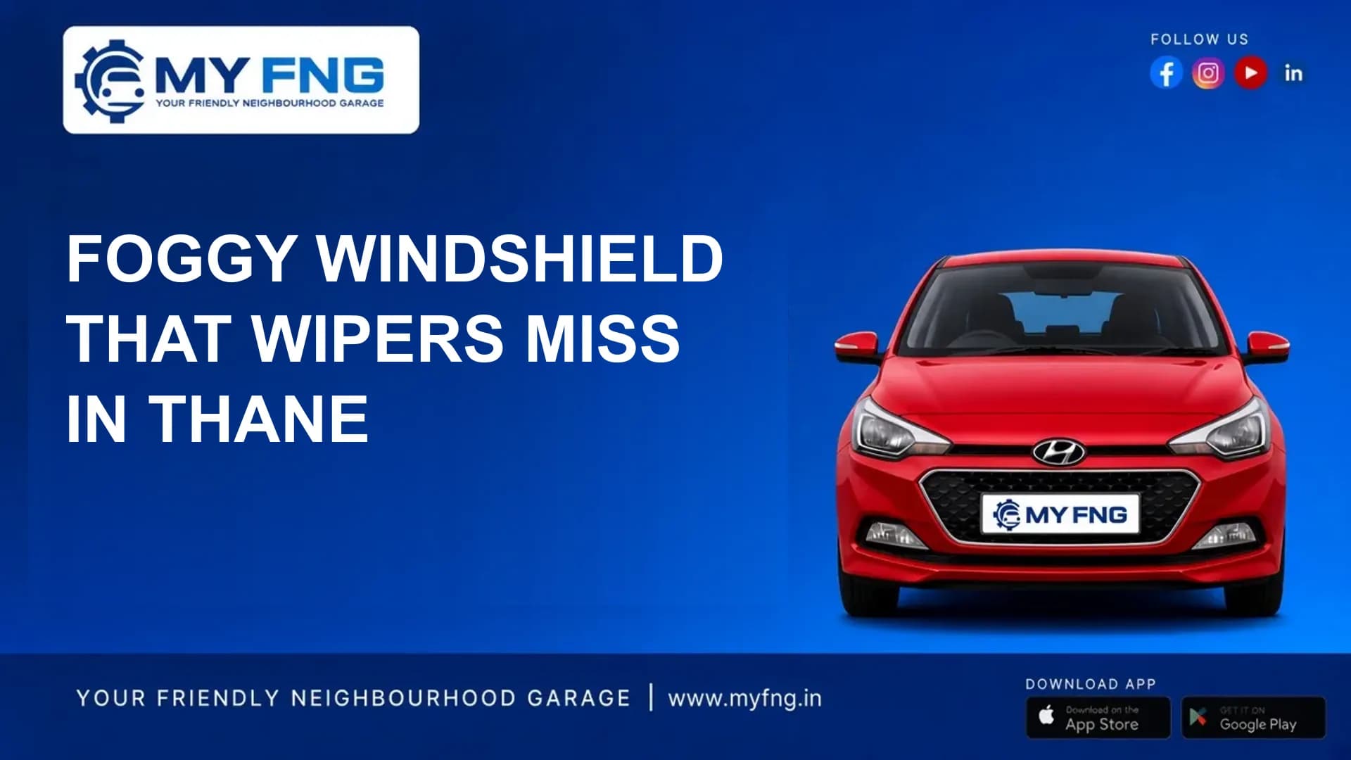 Foggy Windshield That Wipers Miss in Thane