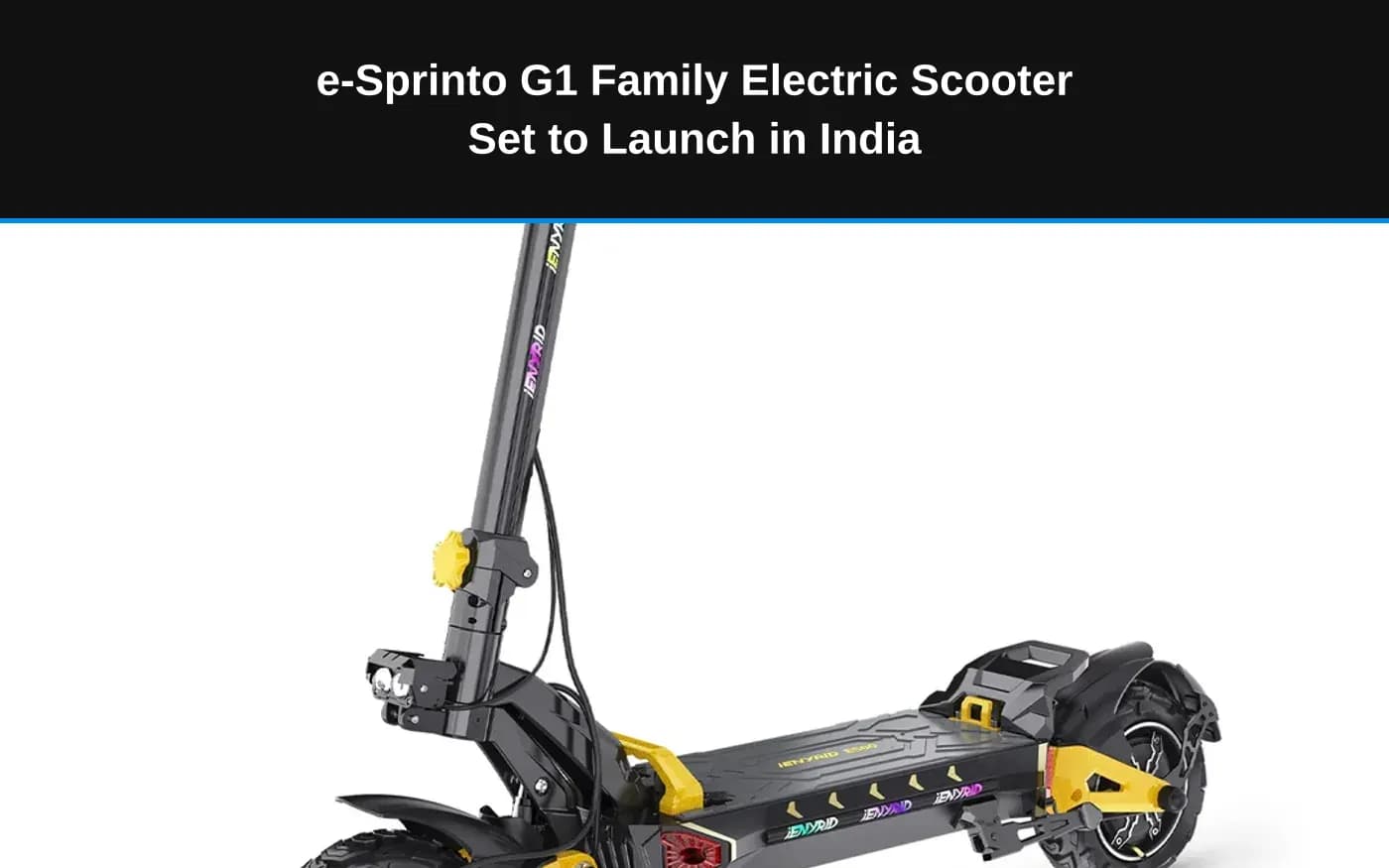 e-Sprinto G1 Family Electric Scooter Set to Launch in India