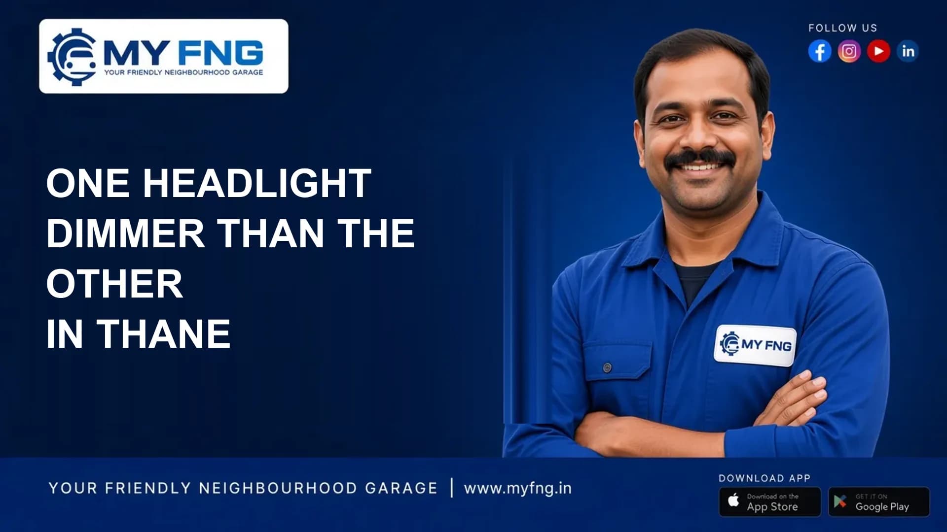 One Headlight Dimmer Than the Other in Thane
