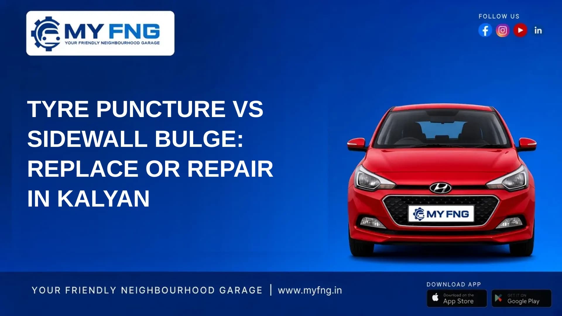 Tyre Puncture vs Sidewall Bulge: Replace or Repair in Kalyan